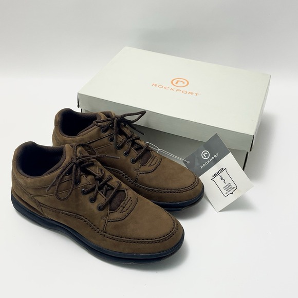 Chaussures Rockport World Tour Classic Homme Cuir Marron - Taille 11.5 M